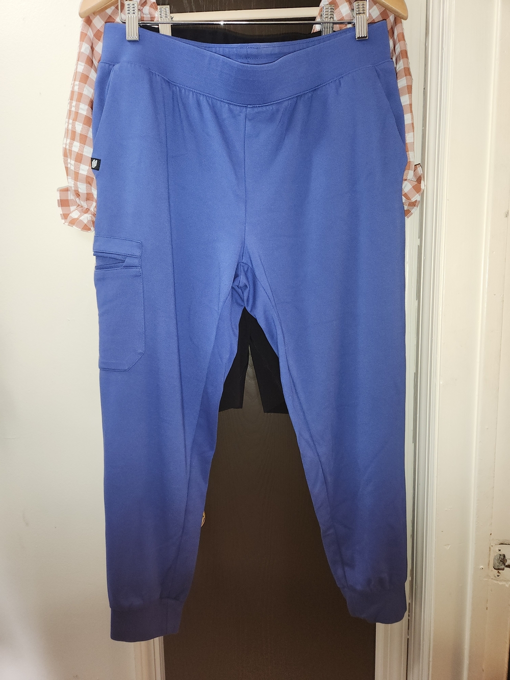Jaanuu Womens Rubi Slim Scrub Jogger Pants In Moon Blue